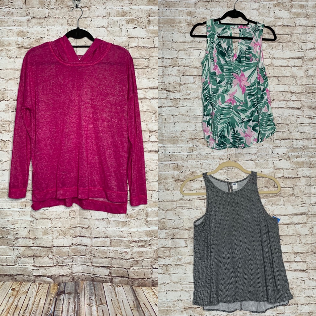Old Navy Tops Bundles Hoodie Tanks Sz M